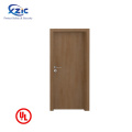 ul listed 20min 45min 90min fire rated fireproof single leaf swing wooden door for safety